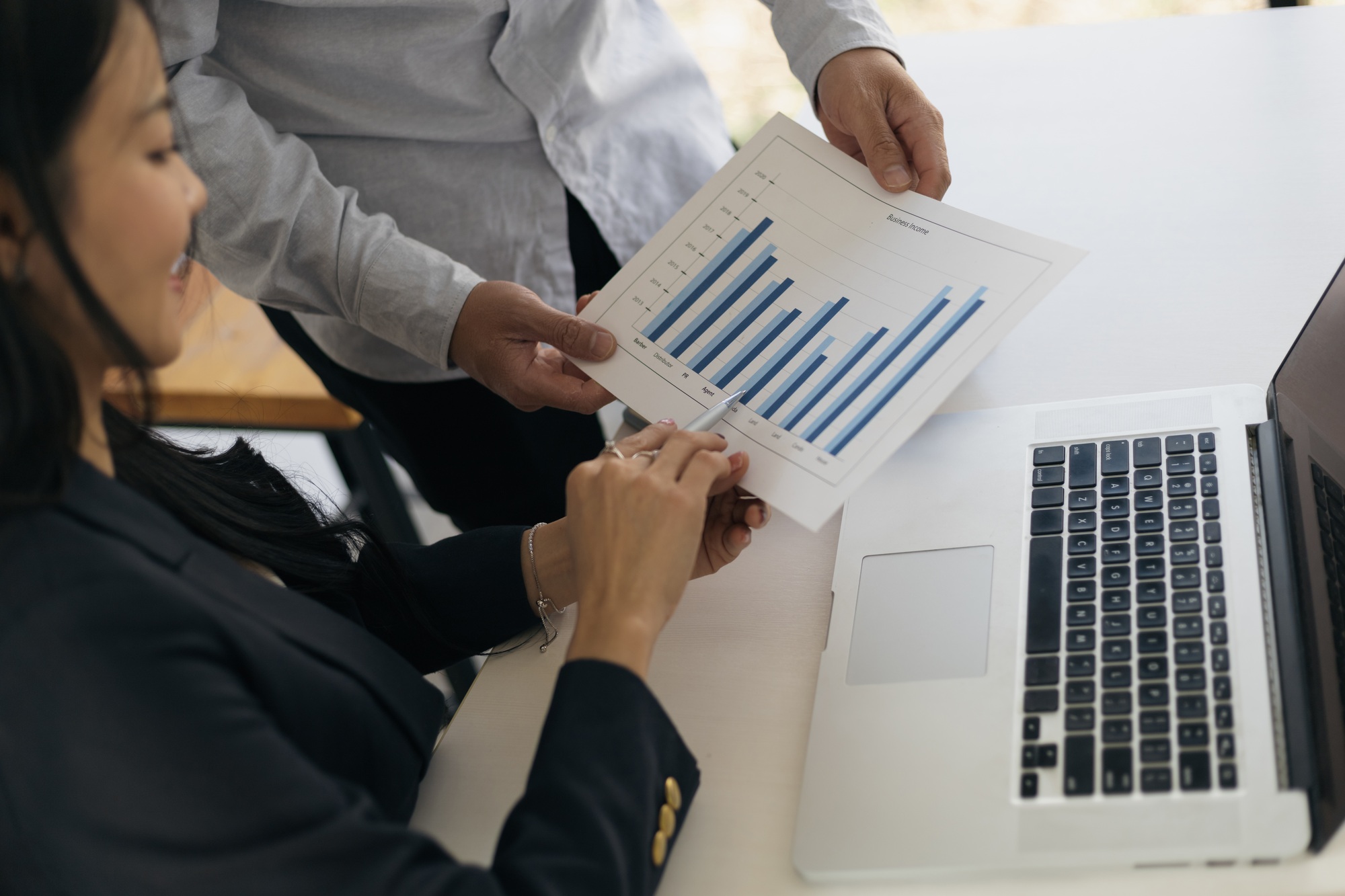 Financial advisor concept and planning.